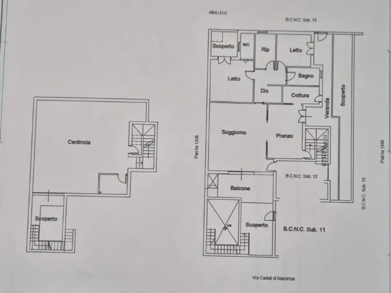 Appartamento in vendita, Via Caduti di Nassirya, Lecce - Planimetria 1