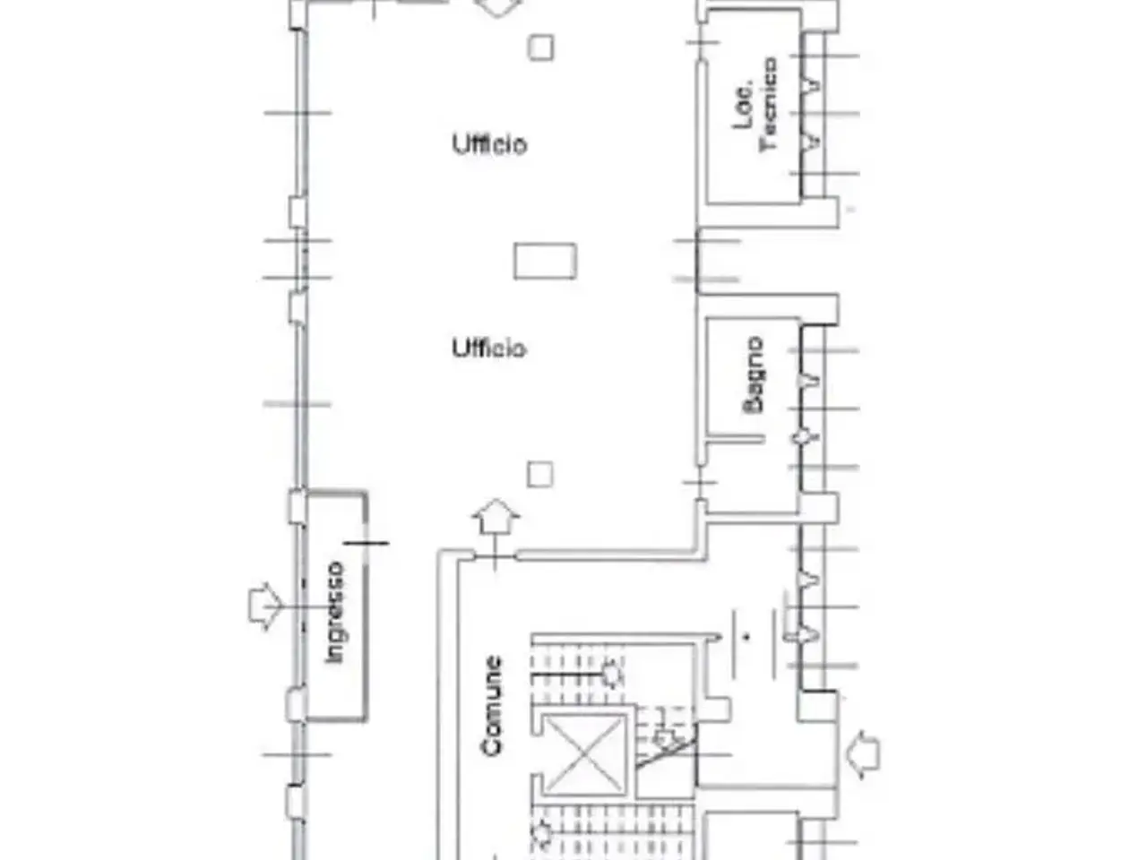 Negozio in Via F. Prinetti 43, Bernareggio, {3} - Planimetria 1