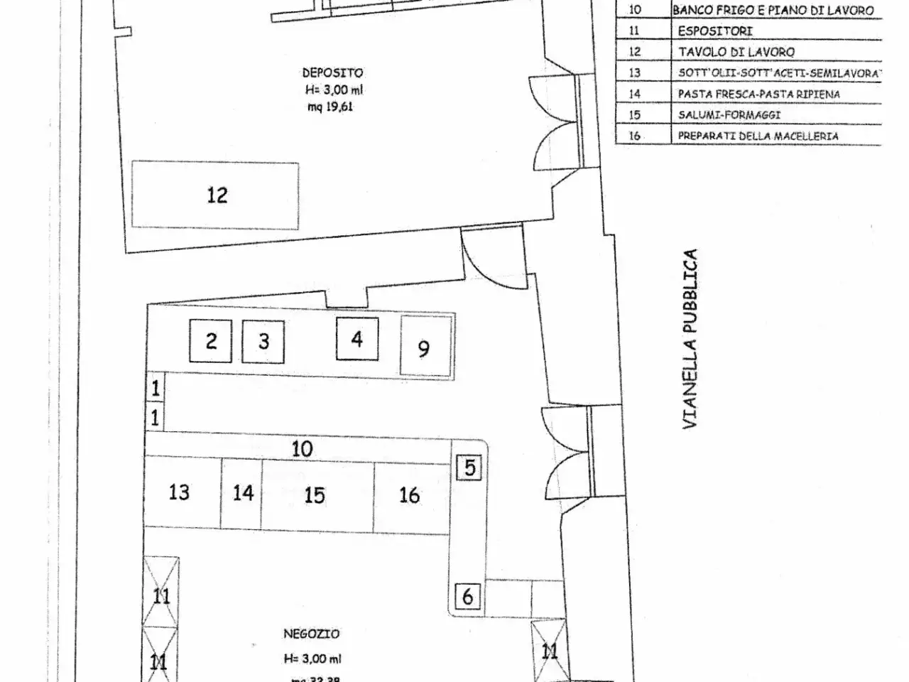 Negozio in Via Notara, Piedimonte Etneo, {3} - Planimetria 1