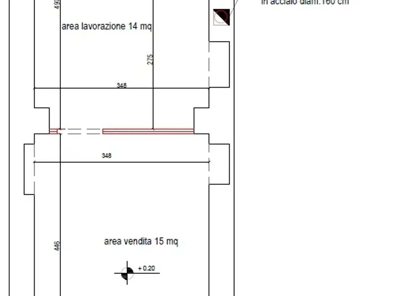 Pescheria in Via Borgaro 79/C, Torino, {3} - Planimetria 1