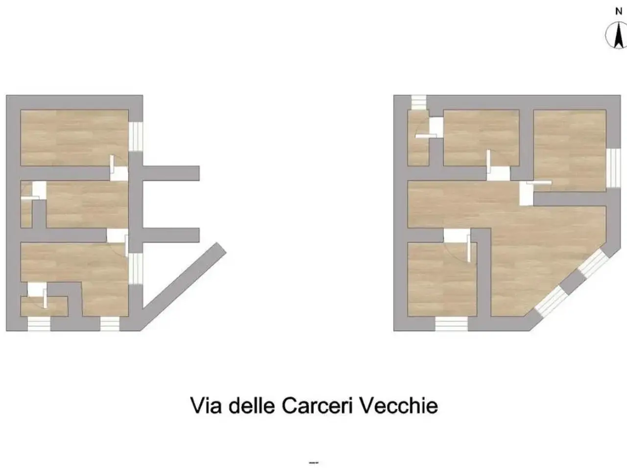 Ufficio in Via delle Carceri Vecchie 8, Napoli, {3} - Planimetria 1