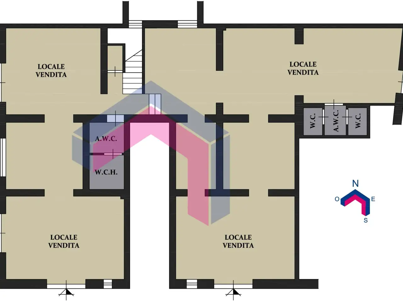Negozio in Via Gaetano Daita 53, Palermo, {3} - Planimetria 1