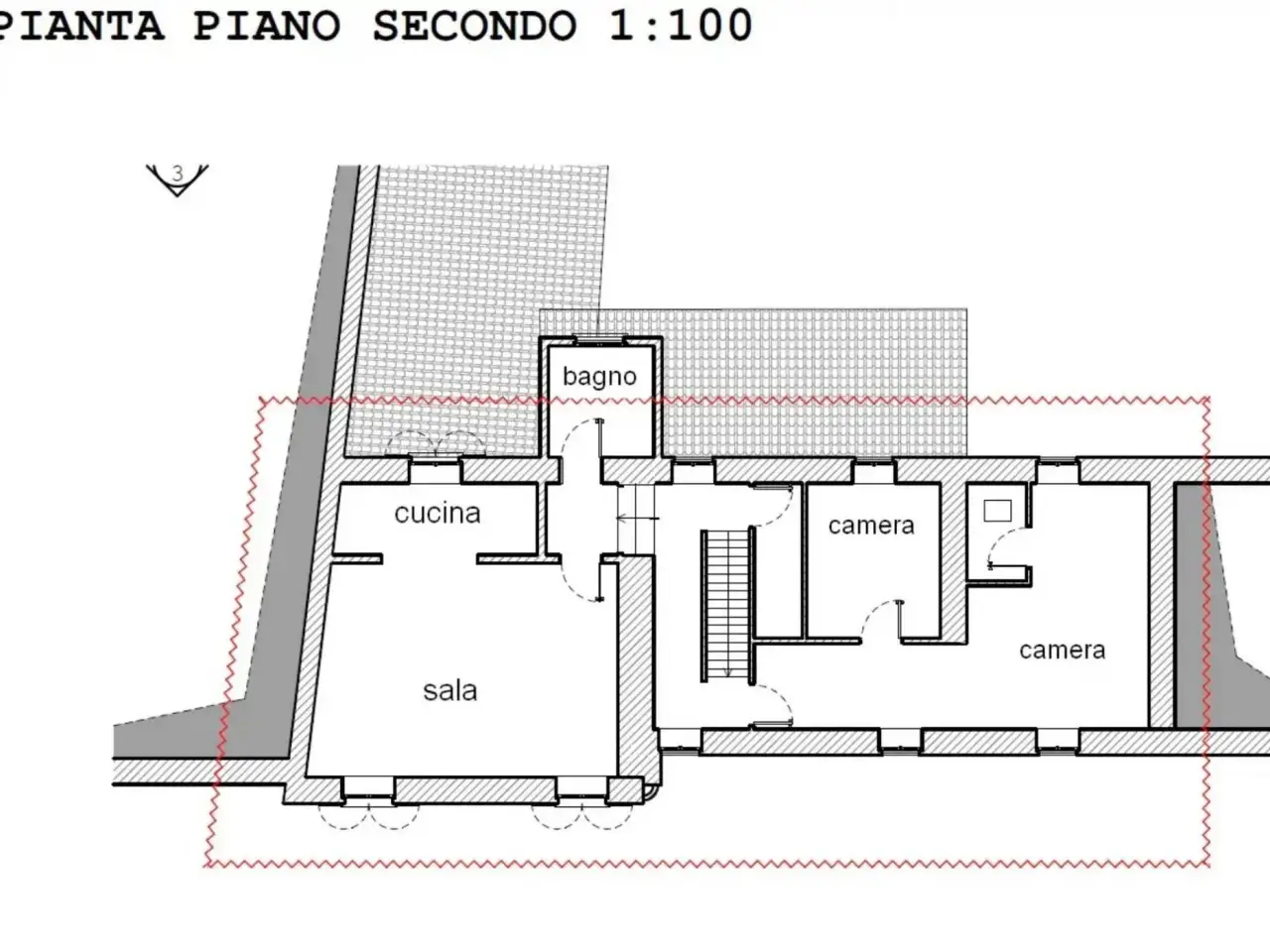 Trilocale in Via Cavour, Sartirana Lomellina - Planimetria 1