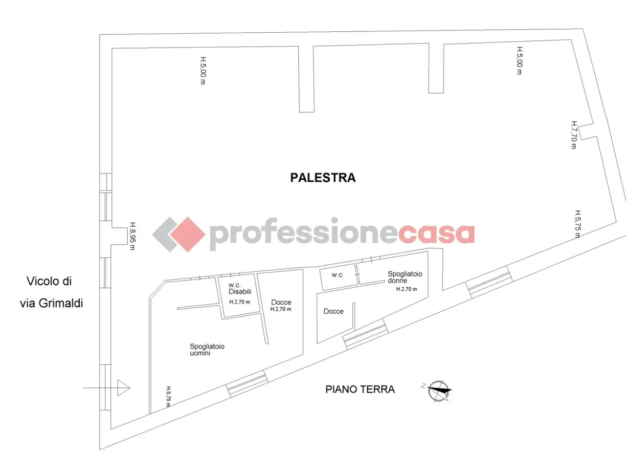 Capannone in Via Grimaldi  87, Catania, {3} - Planimetria 1