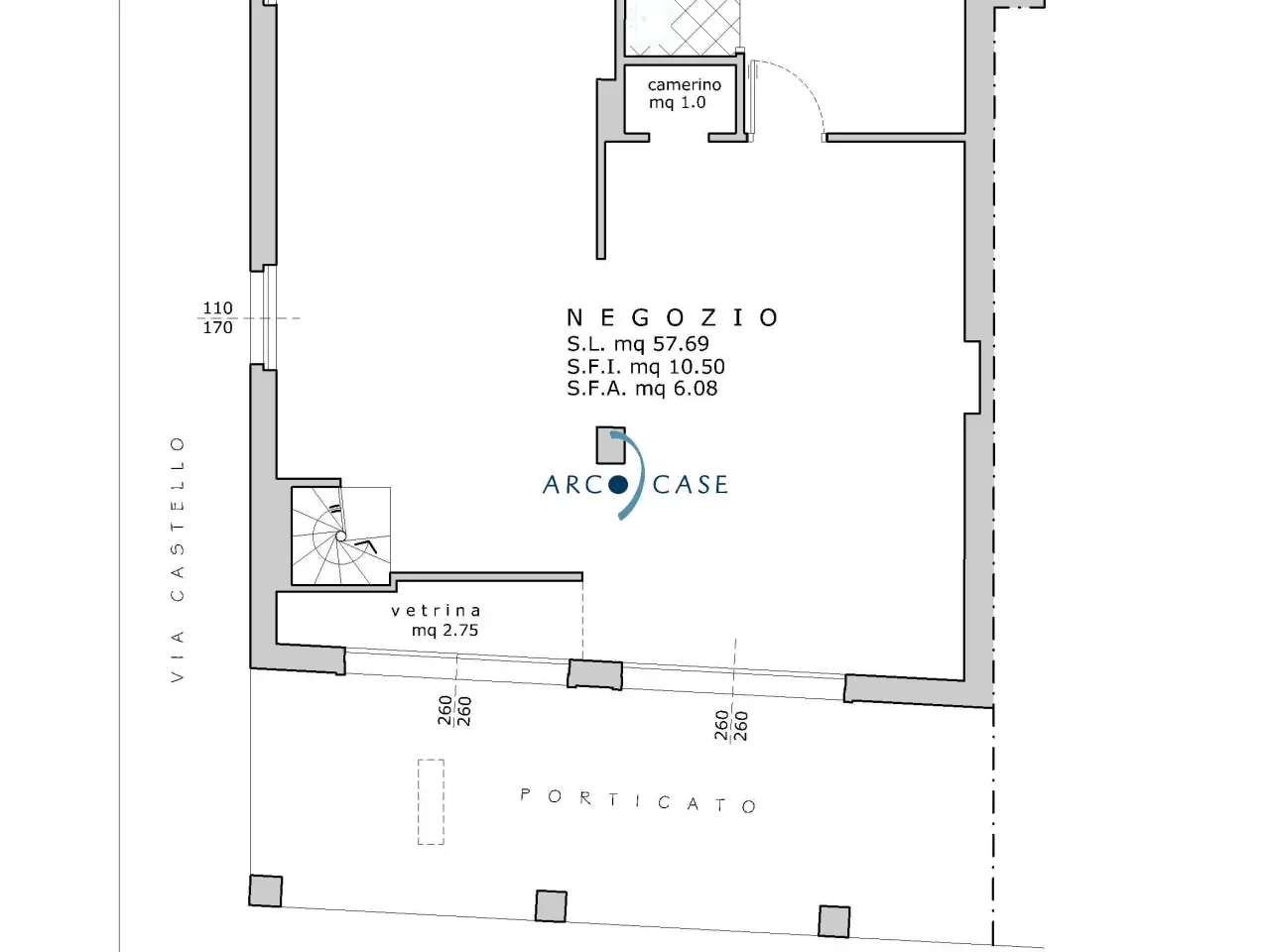 Negozio in Via Borgo S. Pietro, Crema, {3} - Planimetria 1