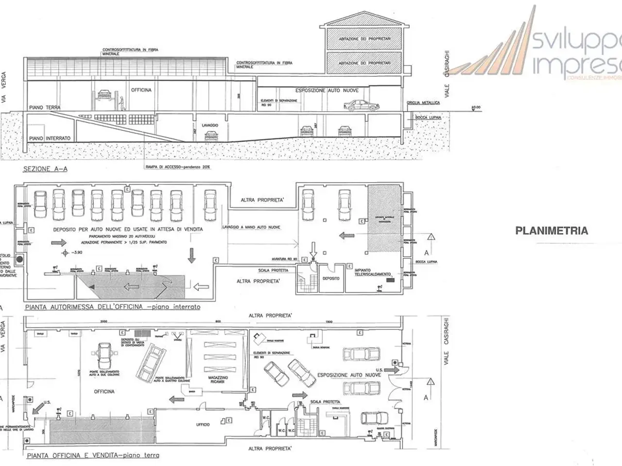 Capannone in Via Fratelli Casiraghi 237, Sesto San Giovanni, {3} - Planimetria 1
