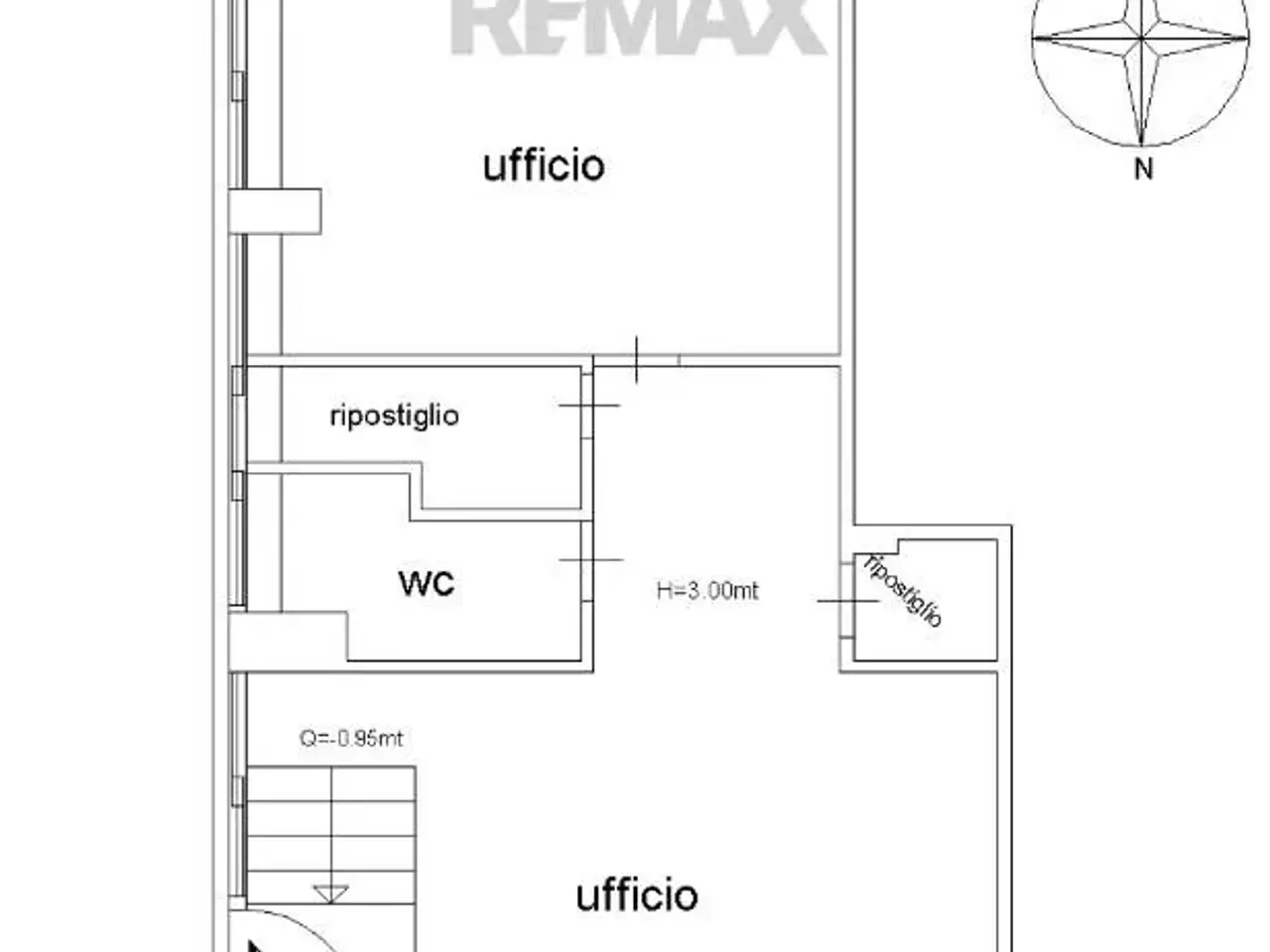 Ufficio in Via Gabriello Chiabrera 132, Roma, {3} - Planimetria 1
