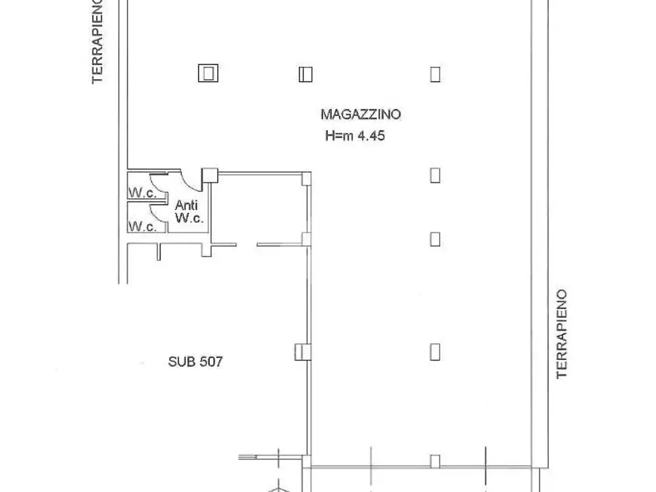 Magazzino in Via Bruno Buozzi 19, Morlupo, {3} - Planimetria 1