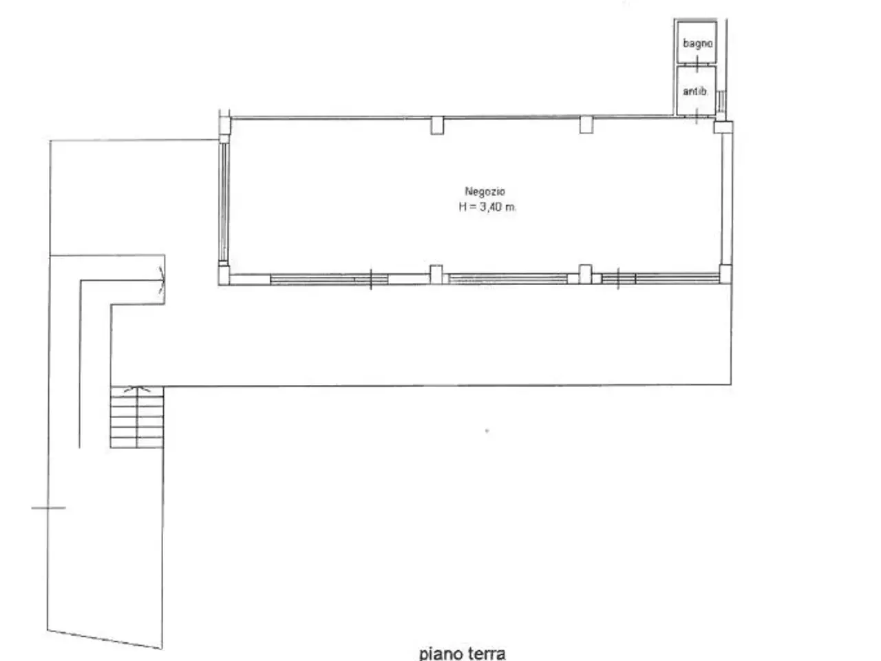 Negozio in Via dei Cavoni 18, Frosinone, {3} - Planimetria 1
