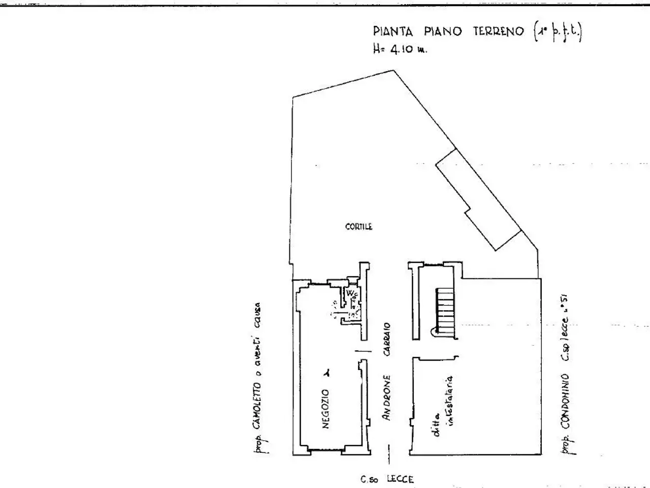 Tabaccheria in Corso Lecce 49, Torino, {3} - Planimetria 1