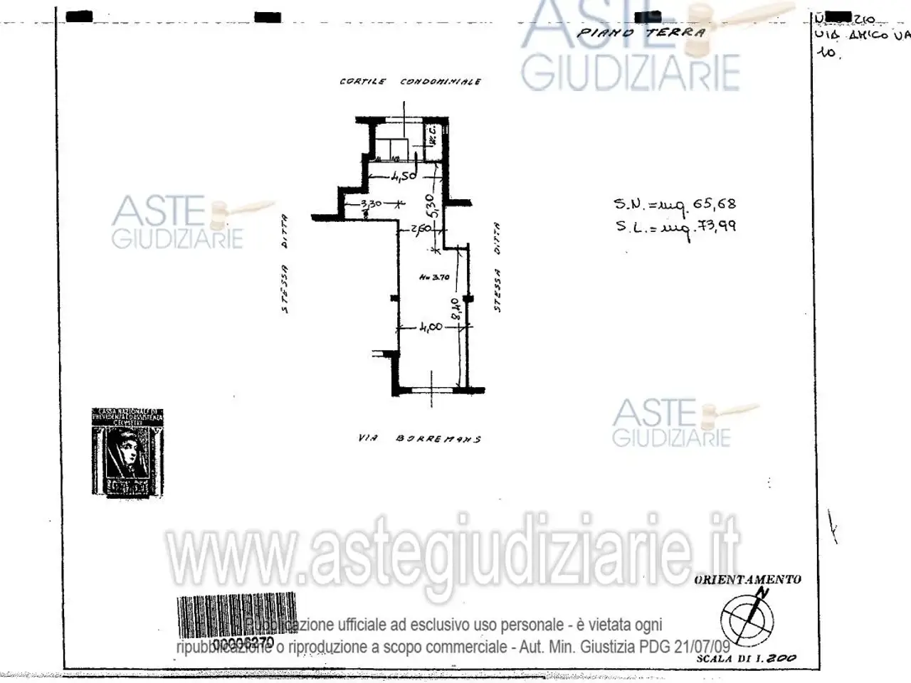 Fabbricato misto in Via Gabriele Amico Valenti, 10 10, Caltanissetta, {3} - Planimetria 1