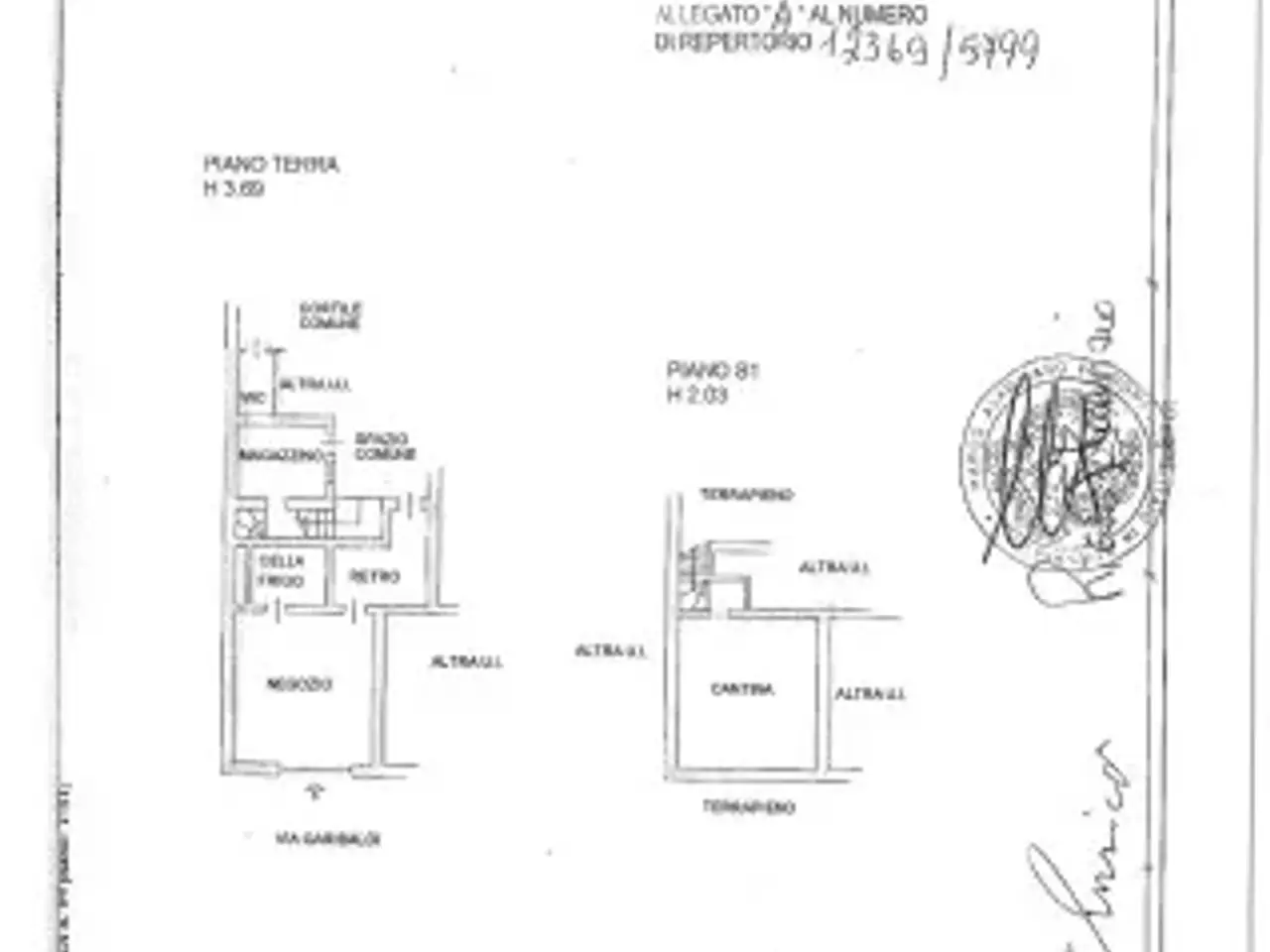 Negozio in Via Giuseppe Garibaldi 94, Cornaredo, {3} - Planimetria 1