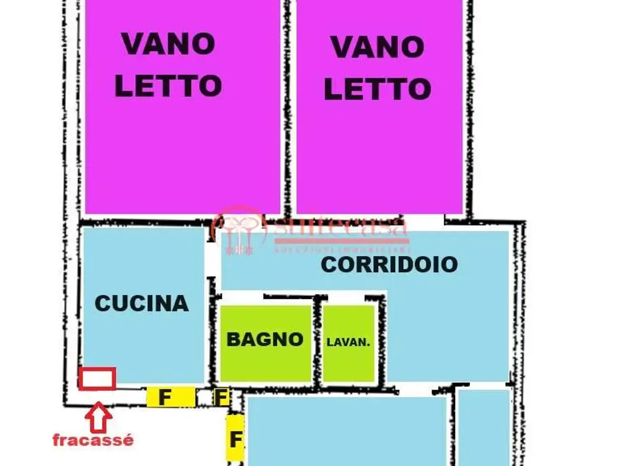 Quadrilocale in vendita, Via Dalmazia, Trani - Planimetria 1