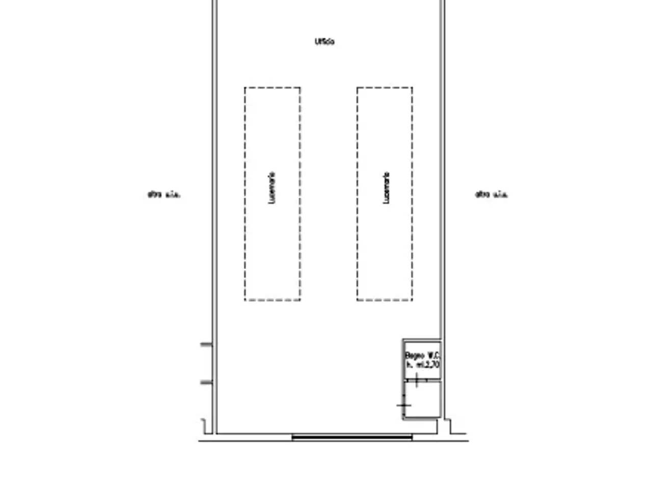 Capannone in Via di Poggio Gagliardo 17bis, Montescudaio, {3} - Planimetria 1