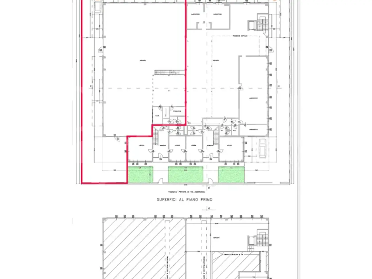 Capannone in Via Ambrosoli 8, Rodano, {3} - Planimetria 1
