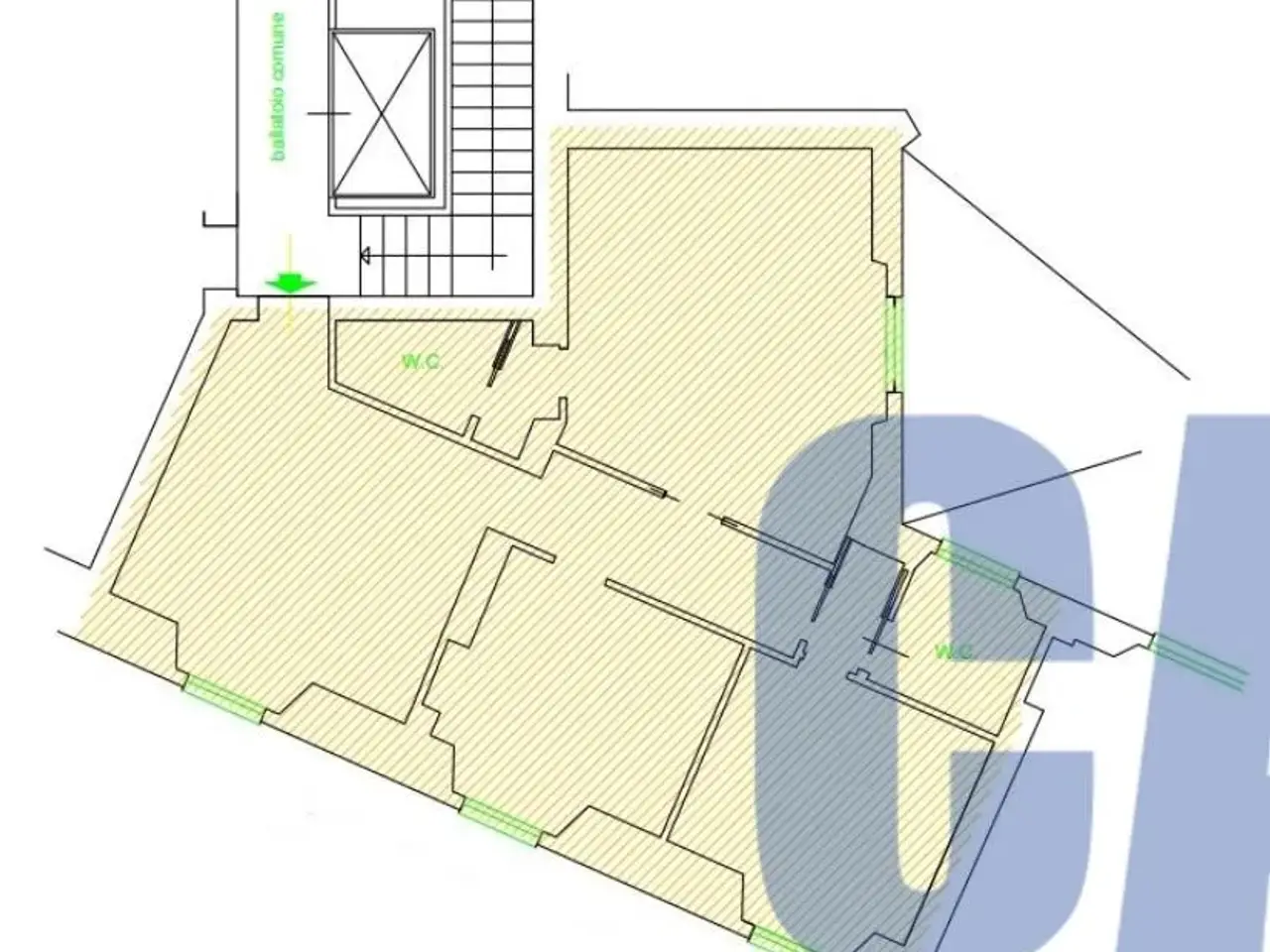 Ufficio in Piazza Cordusio, Milano, {3} - Planimetria 1