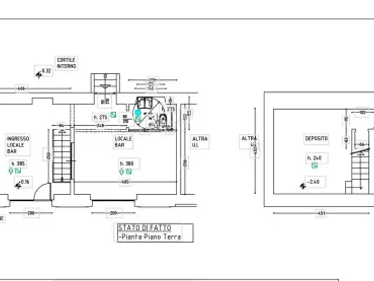 Bar in Via Beato Angelico 20, Milano, {3} - Planimetria 1