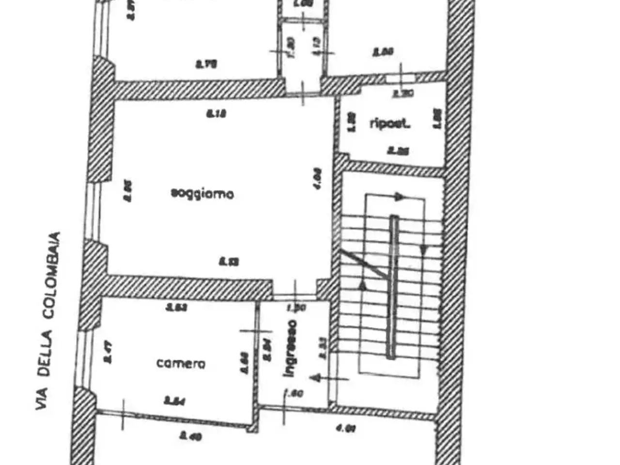 Negozio in Via Santa Giustina, Lucca, {3} - Planimetria 1