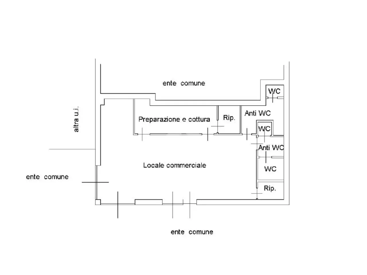 Negozio in Via Privata Fabio Filzi 10, Lecco, {3} - Planimetria 1