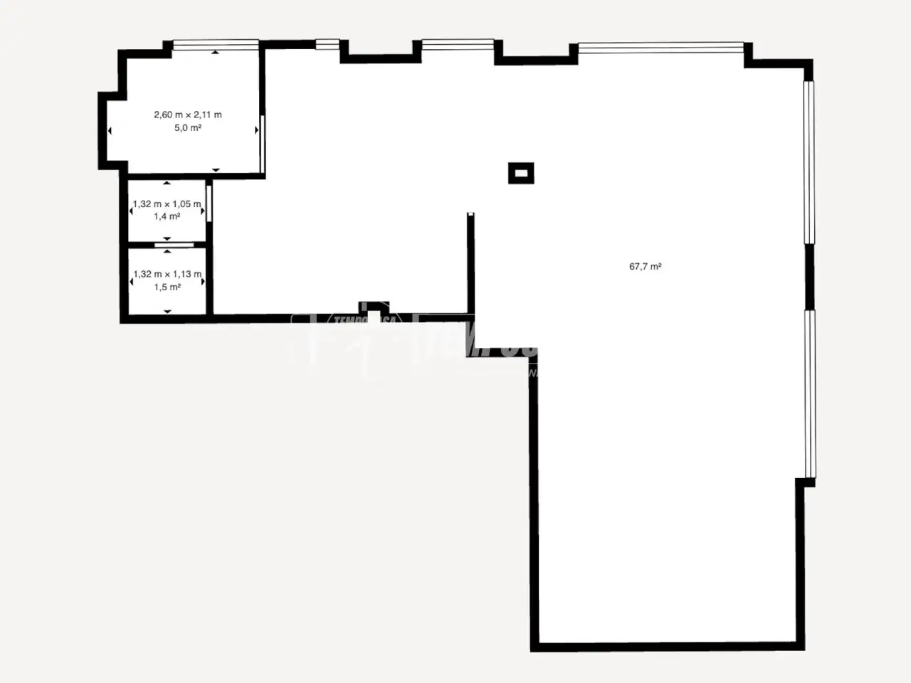 Negozio in Via Salbertrand 81, Torino, {3} - Planimetria 1