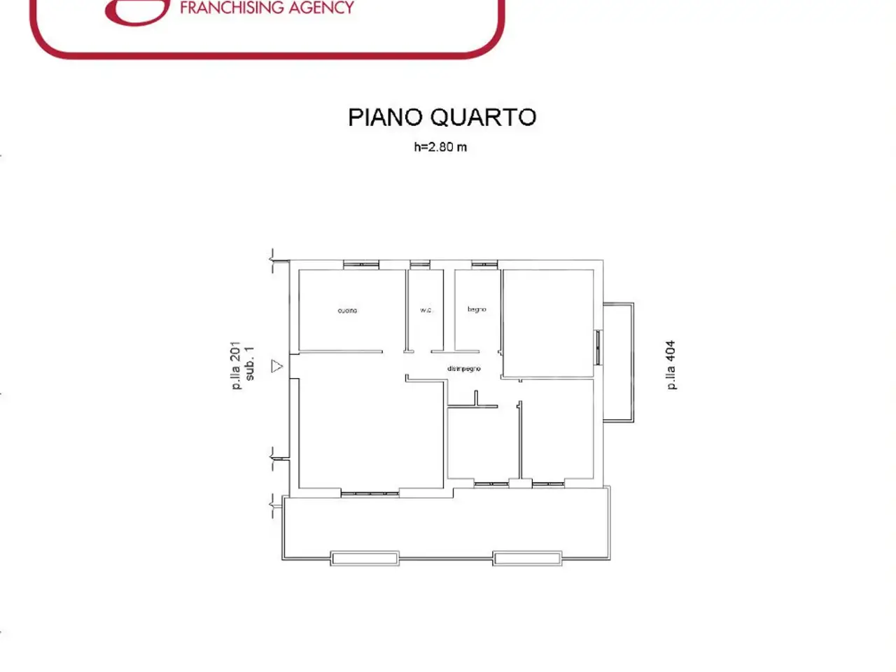 Quadrilocale in vendita, Via Masaccio 11, Isernia - Planimetria 1