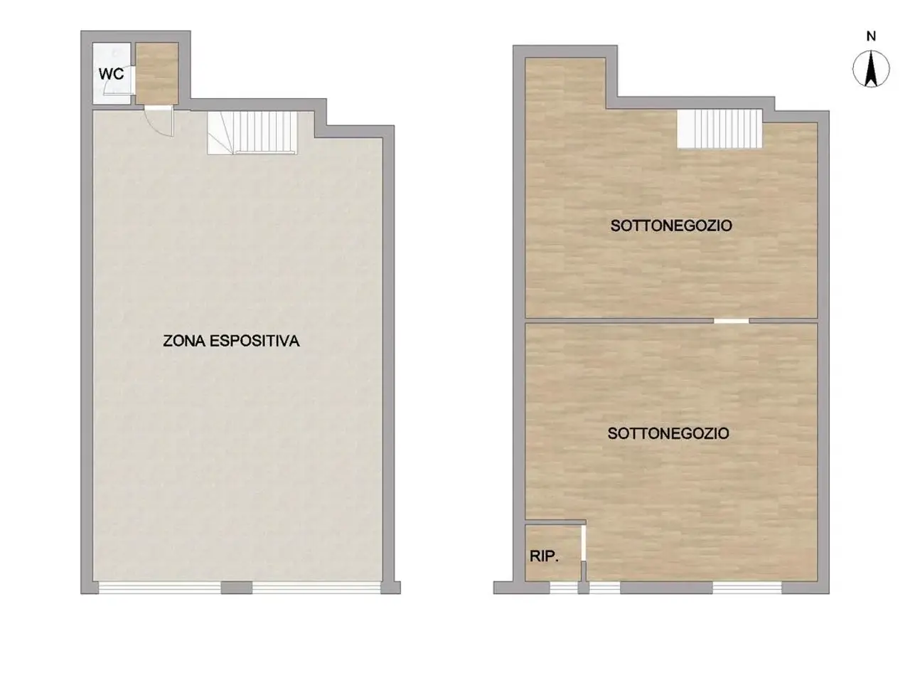 Negozio in Via dei Velieri 64, Roma, {3} - Planimetria 1