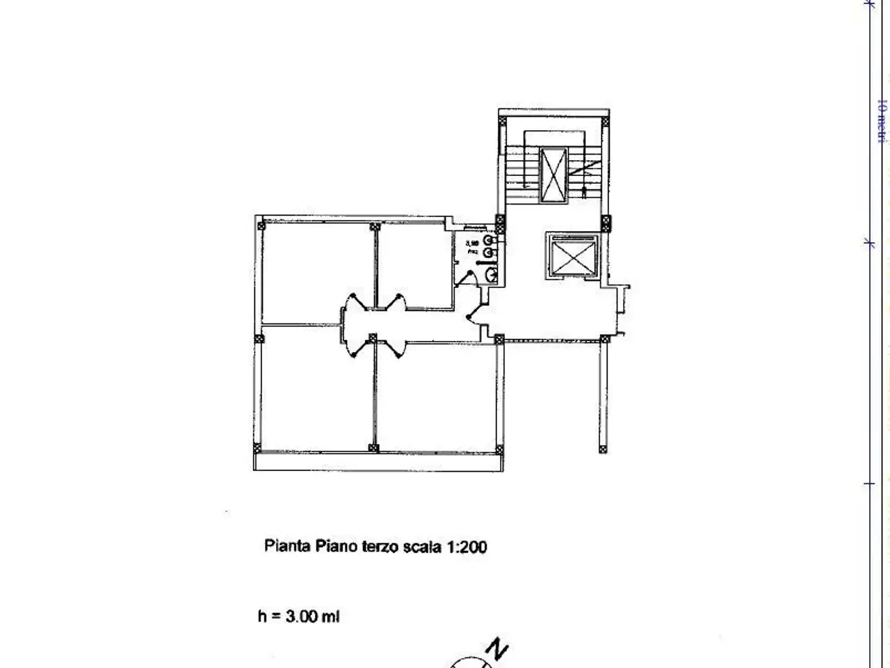 Ufficio in Via Nazario Sauro 14, Lecce, {3} - Planimetria 1