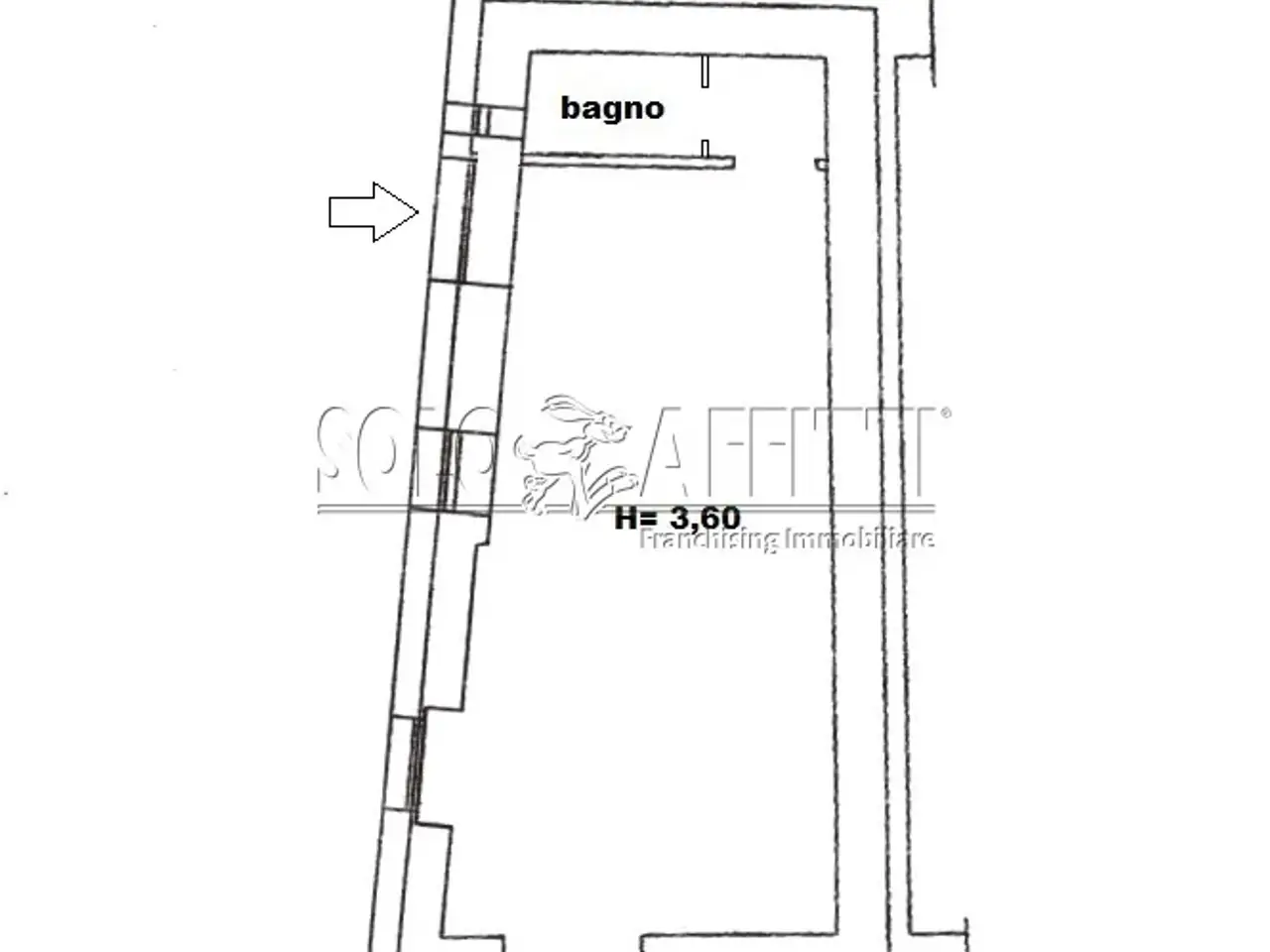 Negozio in Via Corace 7, Catanzaro, {3} - Planimetria 1