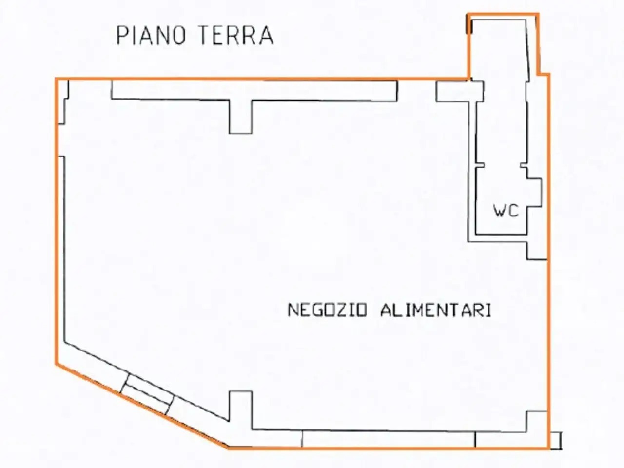 Negozio in Piazza della Vittoria 1, Massalengo, {3} - Planimetria 1