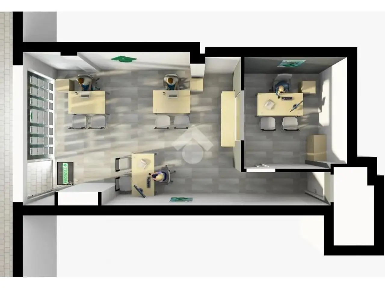 Ufficio in Ufficio Via Massa Avenza 85, Massa, {3} - Planimetria 1
