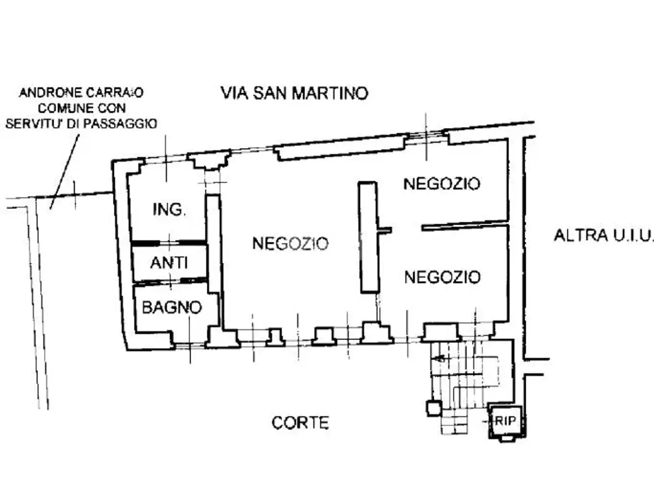 Negozio in Via S. Martino 2, Rivarolo Canavese, {3} - Planimetria 1