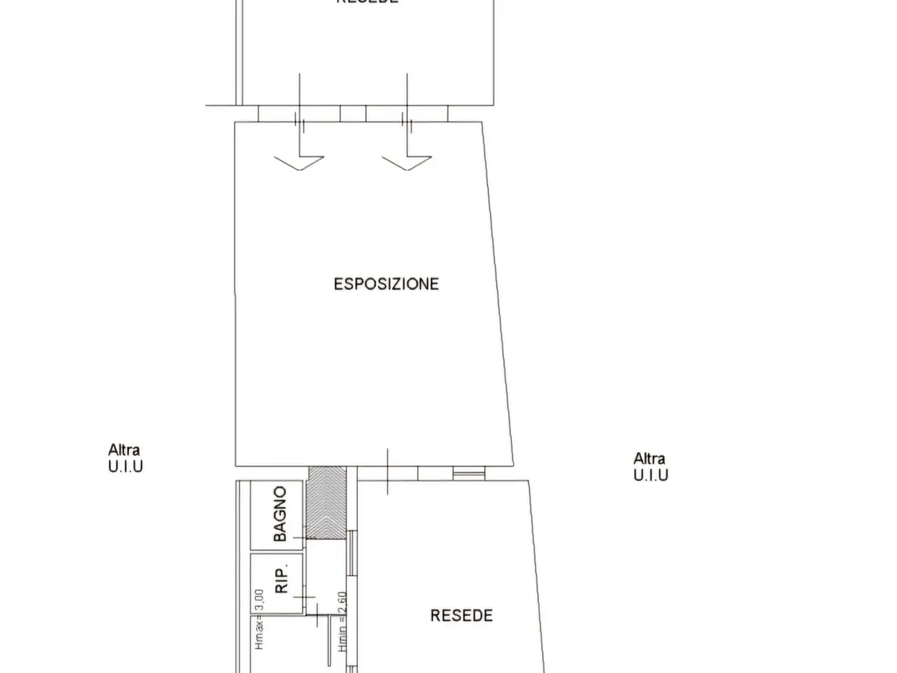 Negozio in Ippolito Nievo 160, Livorno, {3} - Planimetria 1