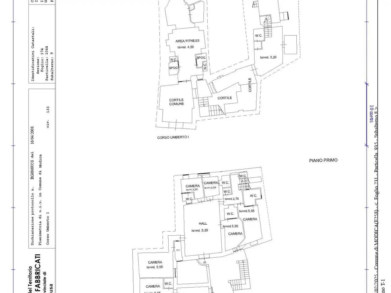 Albergo in Corso Umberto I 133, Modica, {3} - Planimetria 1