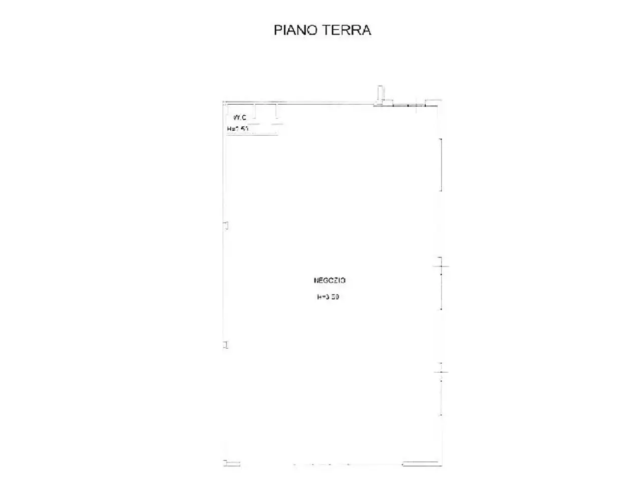 Negozio in Via Brescia 39, Chiari, {3} - Planimetria 1