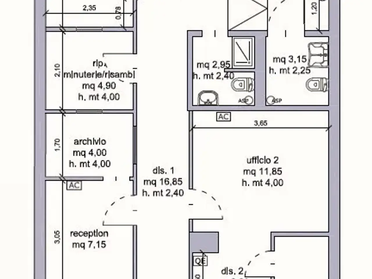 Magazzino in Via Manzoni 128, Agrigento, {3} - Planimetria 1