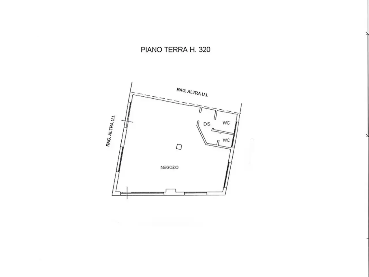 Negozio in Via Don Giovanni Minzoni 24, Lagosanto, {3} - Planimetria 1