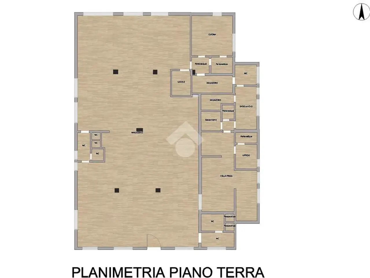 Negozio in Via Casa Nuova 5, Rivergaro, {3} - Planimetria 1