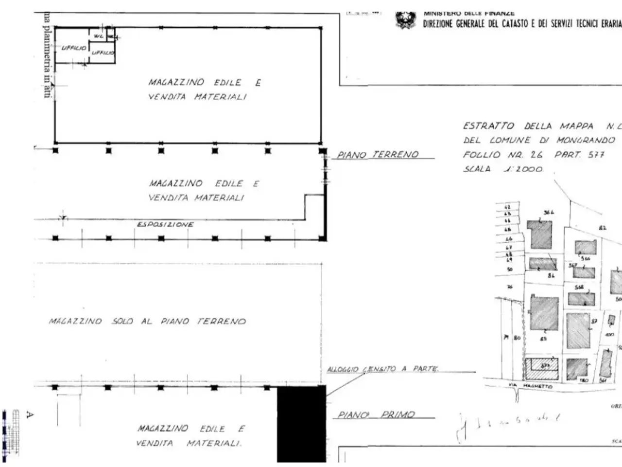 Capannone in Via Maghetto 103 / 105, Mongrando, {3} - Planimetria 1