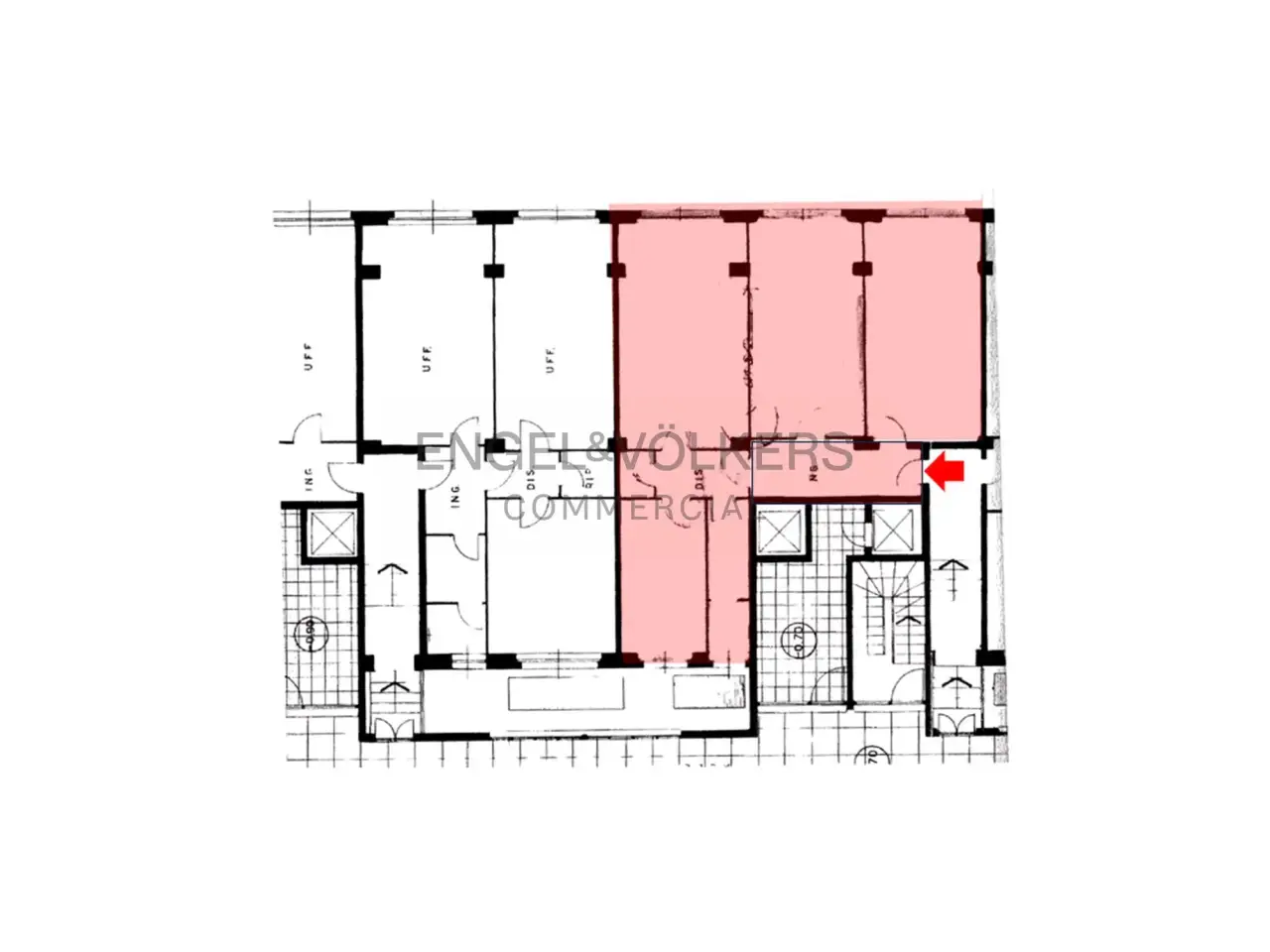 Ufficio in Via Tortona, Milano, {3} - Planimetria 1