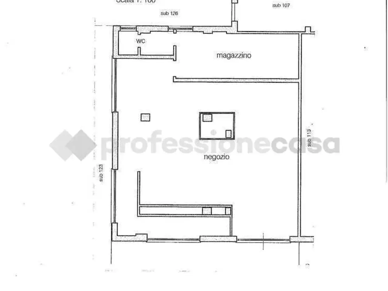 Negozio in Corso della Repubblica 232, Cassino, {3} - Planimetria 1