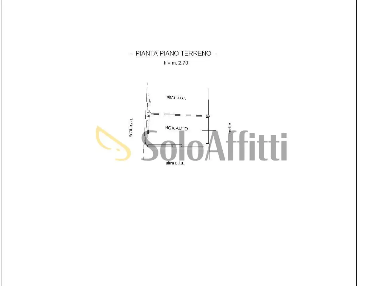 Parcheggio chiuso in Via G. Mazzini 3, Settimo Torinese, {3} - Planimetria 1