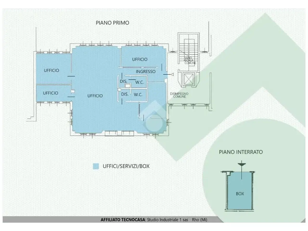 Ufficio in Via Venanzio Buzzi 4, Rho, {3} - Planimetria 1