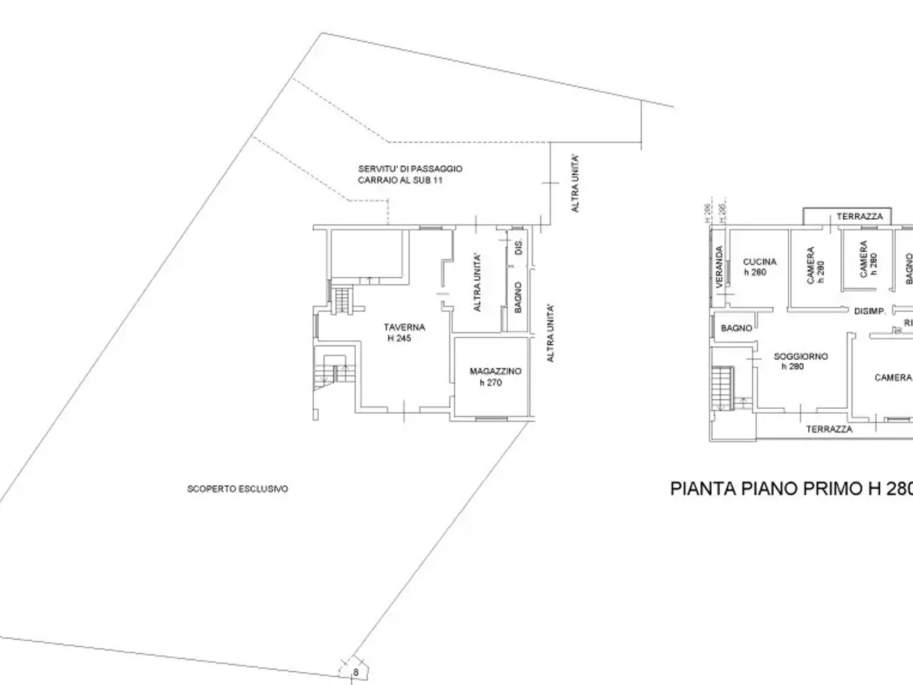 Villa a schiera in vendita, Via Raffaele Viviani, Venezia - Planimetria 1