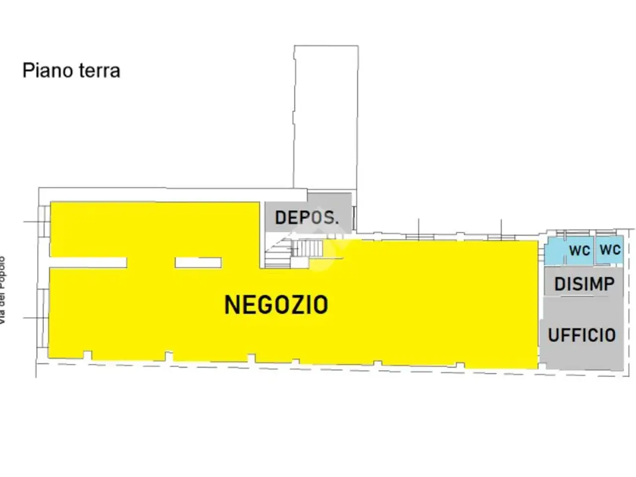 Negozio in Via del Popolo 6, Castrovillari, {3} - Planimetria 1