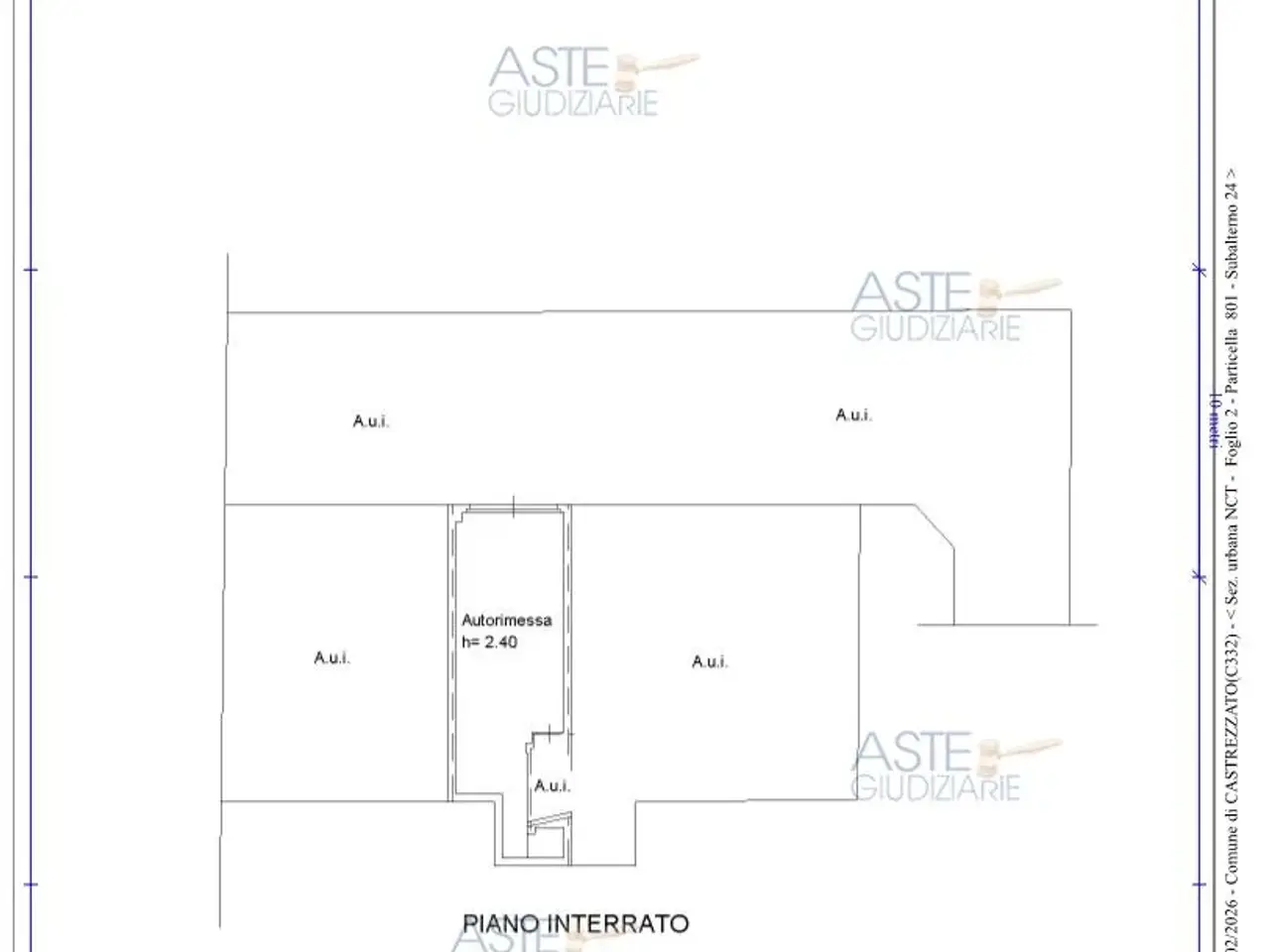Garage in Via Luigi Foresti, 34, 25030 Castrezzato Bs, Italia 34, Castrezzato, {3} - Planimetria 1