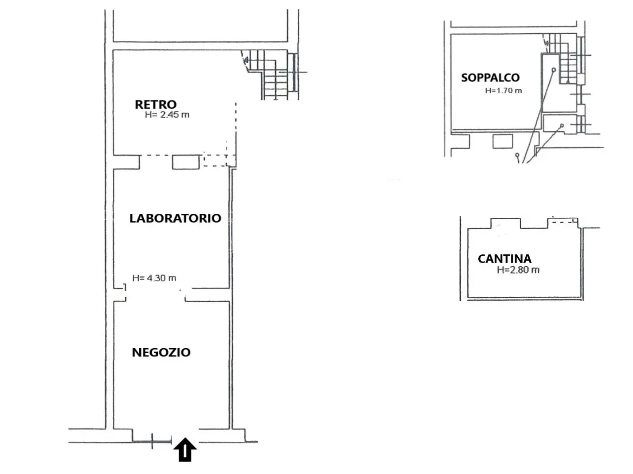 Negozio in Viale Abruzzi 1, Milano, {3} - Planimetria 1
