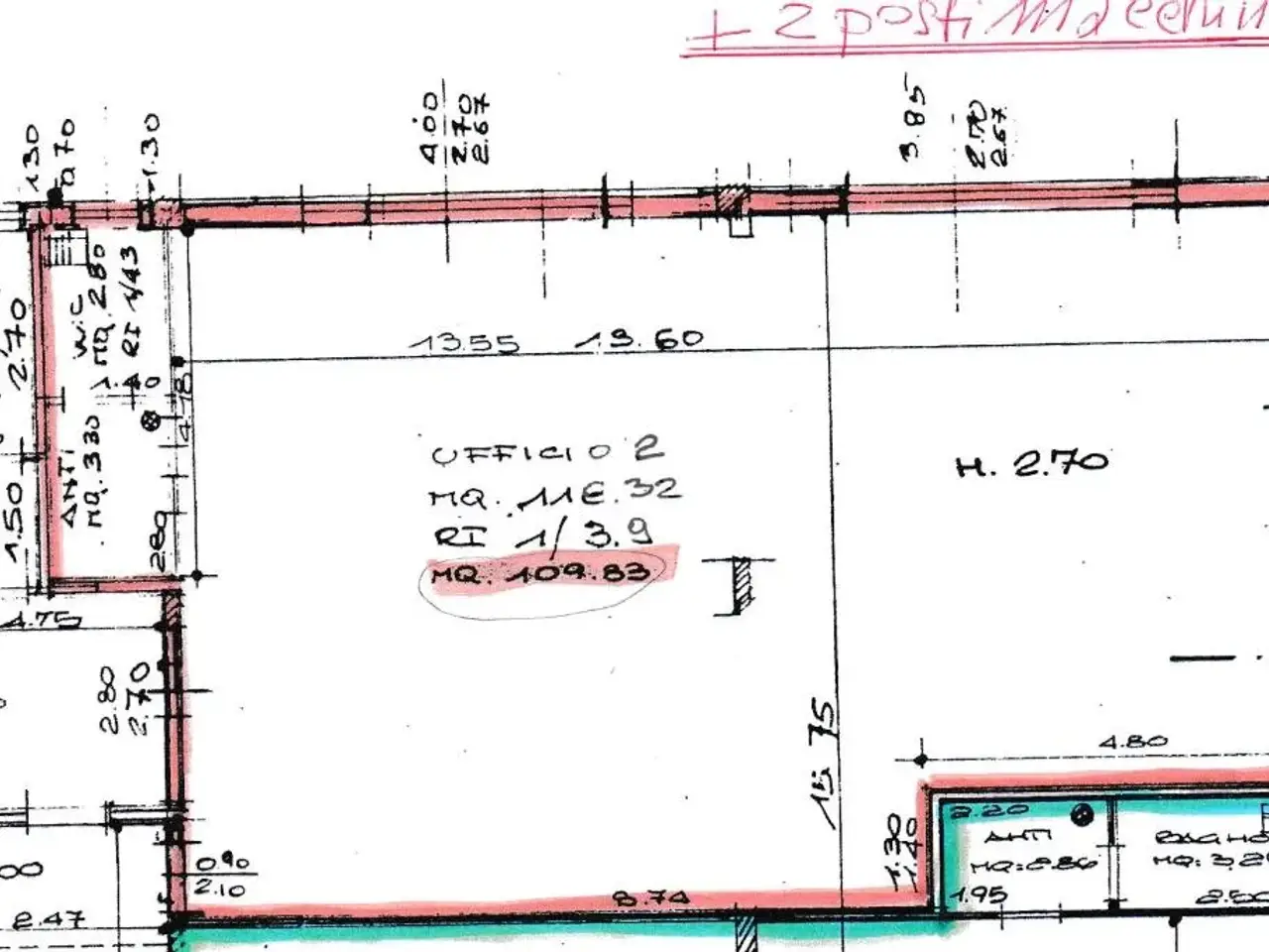 Ufficio in Viale Roma 330, Forli', {3} - Planimetria 1