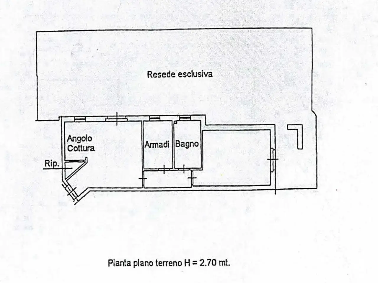 Trilocale in vendita, della Stazione II 117, Lucca - Planimetria 1