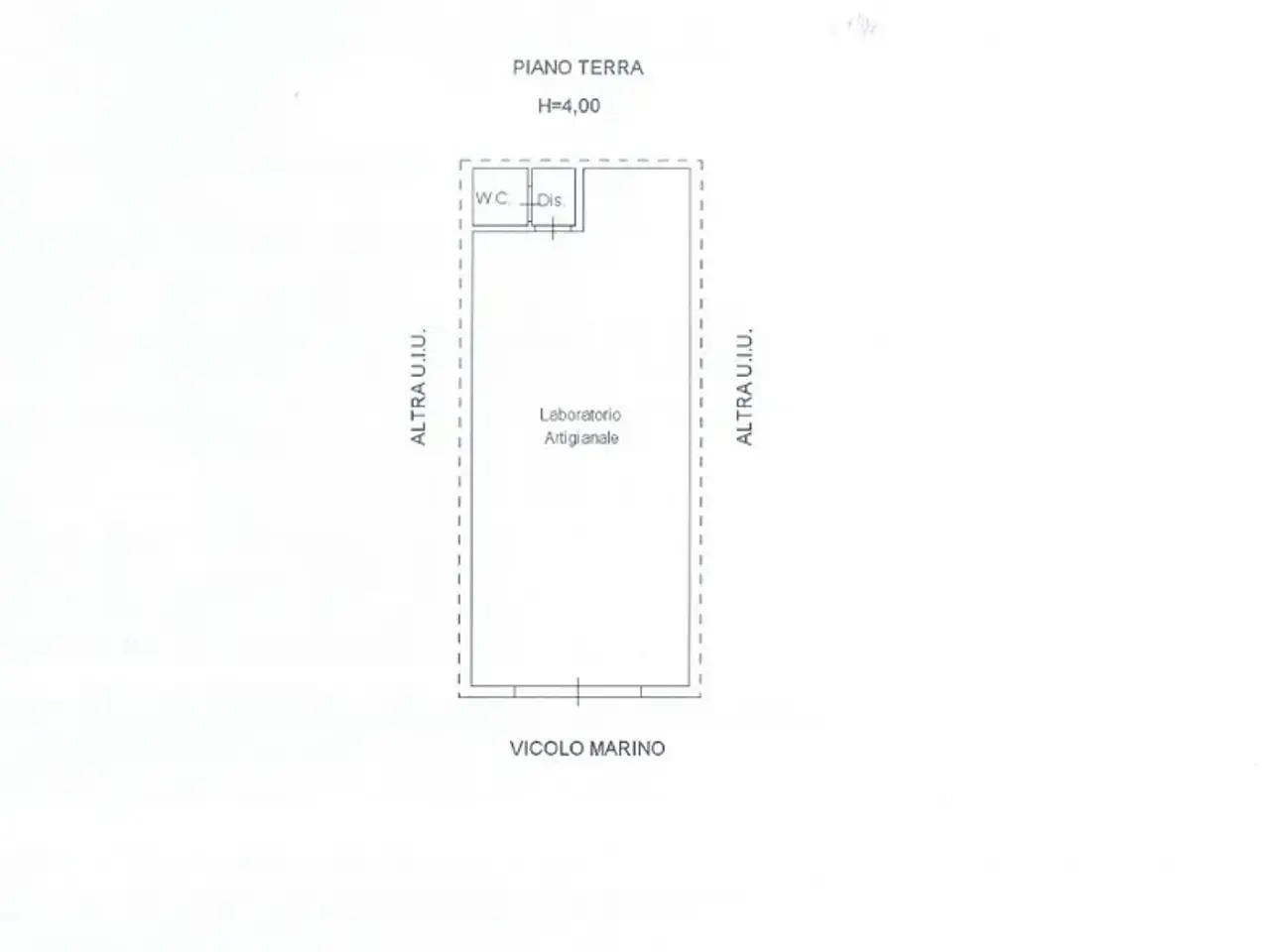 Laboratorio in Vicolo Marino 16, Mesagne, {3} - Planimetria 1