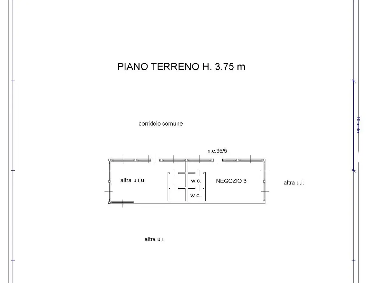 Negozio in Viale Fabrizio De Andrè 35, Grugliasco, {3} - Planimetria 1